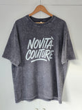 Novità Couture Oversized Grey Faded Tee